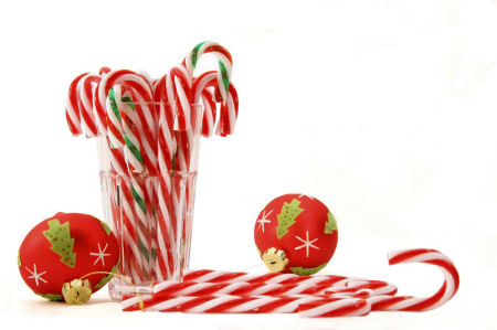 Candy cane centerpiece